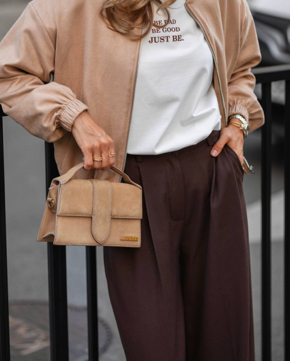 88 Бомбер з замши